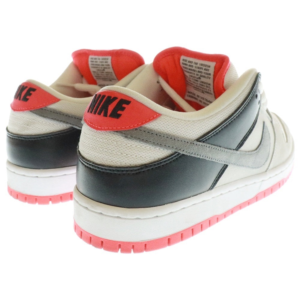 NIKE SB(ナイキエスビー) DUNK LOW PRO ISO INFRARED ダンク プロ インフラレッド ローカットスニーカー グレー/レッド US9/27cm CD2563-004