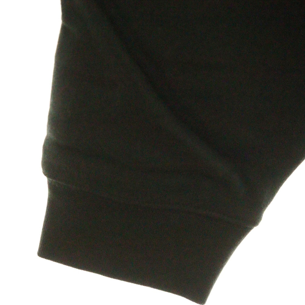 ESSENTIALS FEAR OF GOD(エッセンシャル フィアオブゴッド) Flocky Back Logo Sweat Pullover Parka フロッキーバックロゴプリントスウェットプルオーバーパーカー ブラック