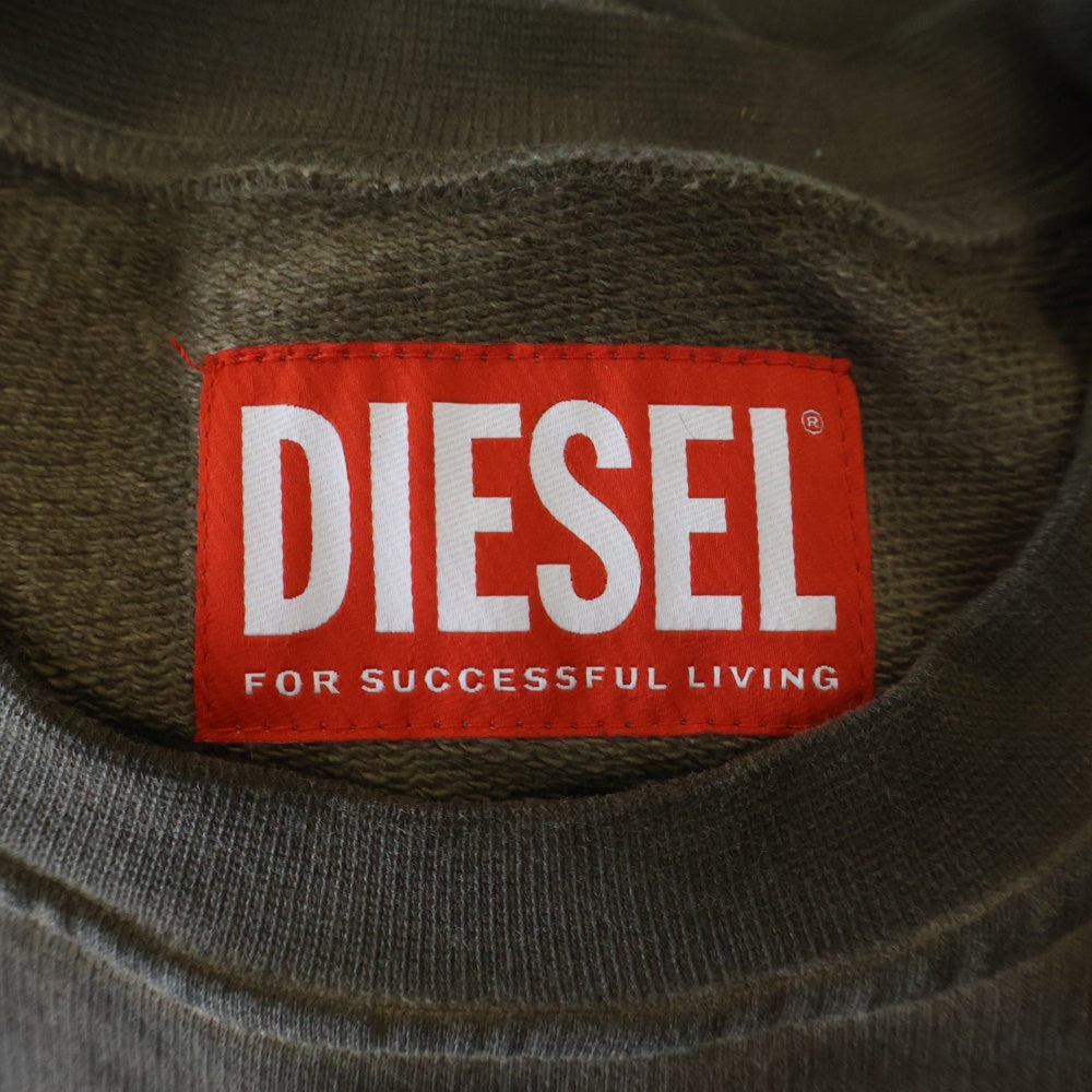 DIESEL(ディーゼル) ×A-COLD-WALL アコールドウォール ロゴプリント スウェット トレーナー ブラウン