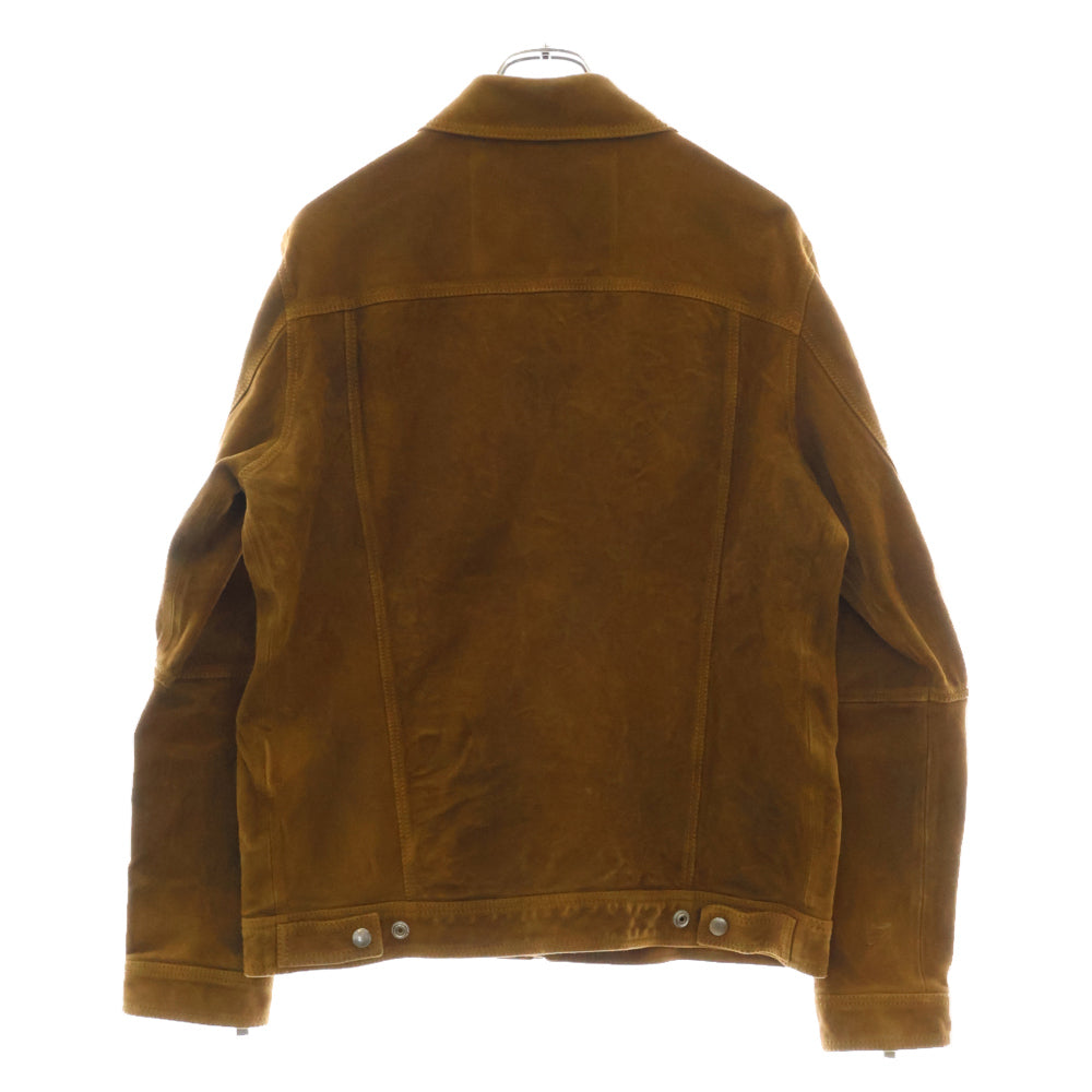 DIESEL(ディーゼル) SUEDE LEATHER L-DEAN JACKET スウェードレザー ジップアップ ジャケット ブラウン
