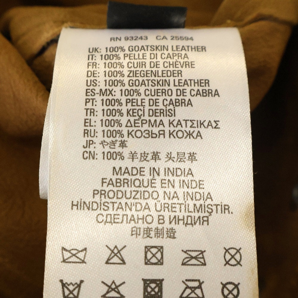 DIESEL(ディーゼル) SUEDE LEATHER L-DEAN JACKET スウェードレザー ジップアップ ジャケット ブラウン