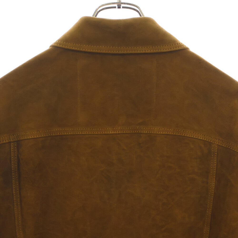 DIESEL(ディーゼル) SUEDE LEATHER L-DEAN JACKET スウェードレザー ジップアップ ジャケット ブラウン