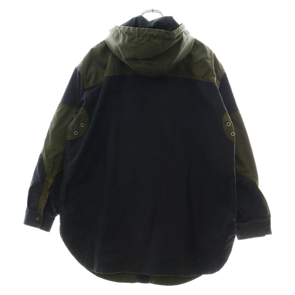 DIESEL(ディーゼル) D-SIMILAR JOGGJEANSD-SIMILAR-NE JACKET ナイロン切替 デニム フーデッド ジャケット インディゴ
