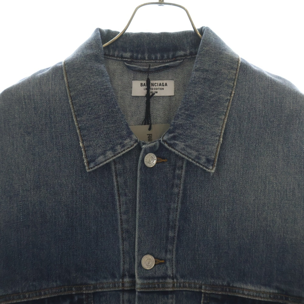 BALENCIAGA(バレンシアガ) 21AW ×FORTNITE LARGE FIT DENIM JACKET フォートナイト ラージフィット デニム ジャケット Gジャン 200着限定 インディゴ 684001 TJW73