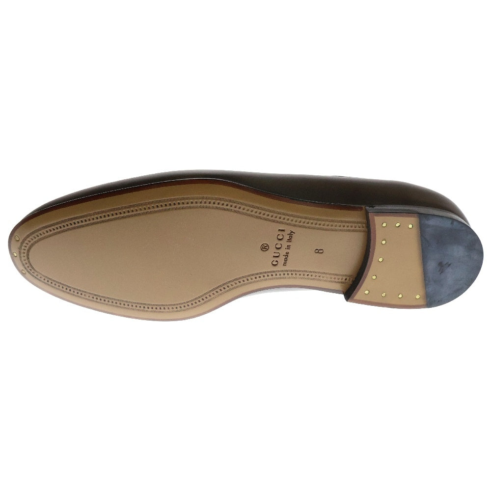 GUCCI(グッチ) 100周年記念 ホースビット レザー ローファー ブラウン 677069