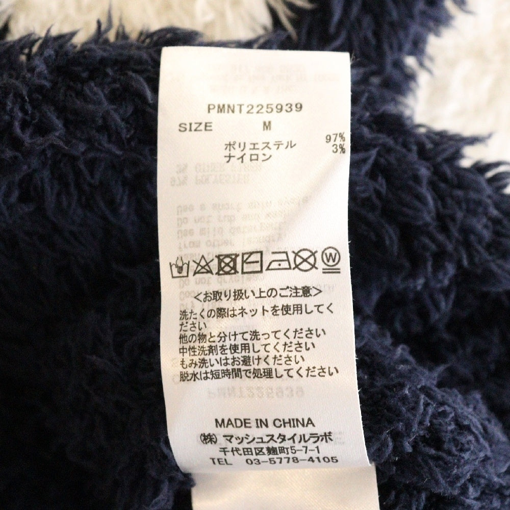 gelato pique HOMME(ジェラートピケオム) Pile Zip Up Hoodie パイル地 ボーダー ジップアップパーカー ネイビー/ホワイト PMNT225939
