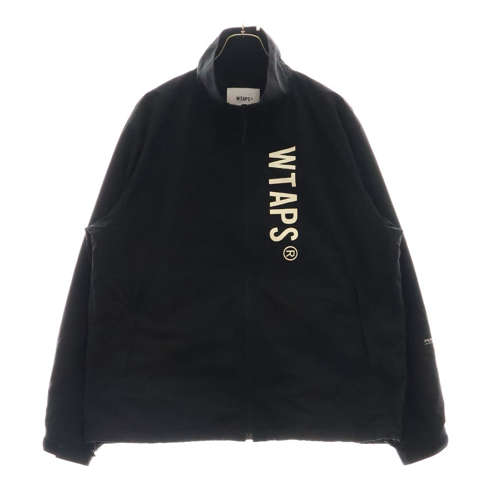 WTAPS(ダブルタップス) 24SS TRACK JACKET NYLON TUSSAH PERTEX.SIGN トラックジャケット ナイロンタッサー パーテックス サイン ブラック 241CWDT-JKM01