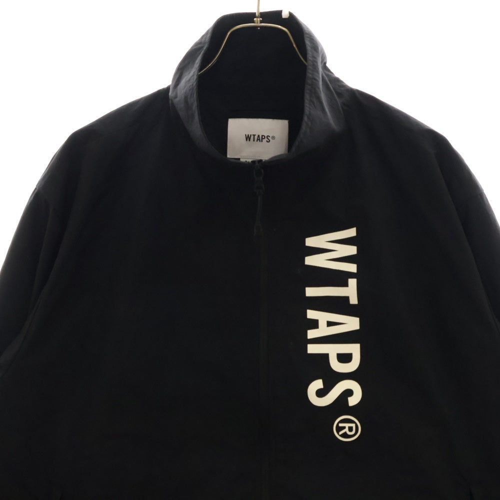 WTAPS(ダブルタップス) 24SS TRACK JACKET NYLON TUSSAH PERTEX.SIGN トラックジャケット ナイロンタッサー パーテックス サイン ブラック 241CWDT-JKM01