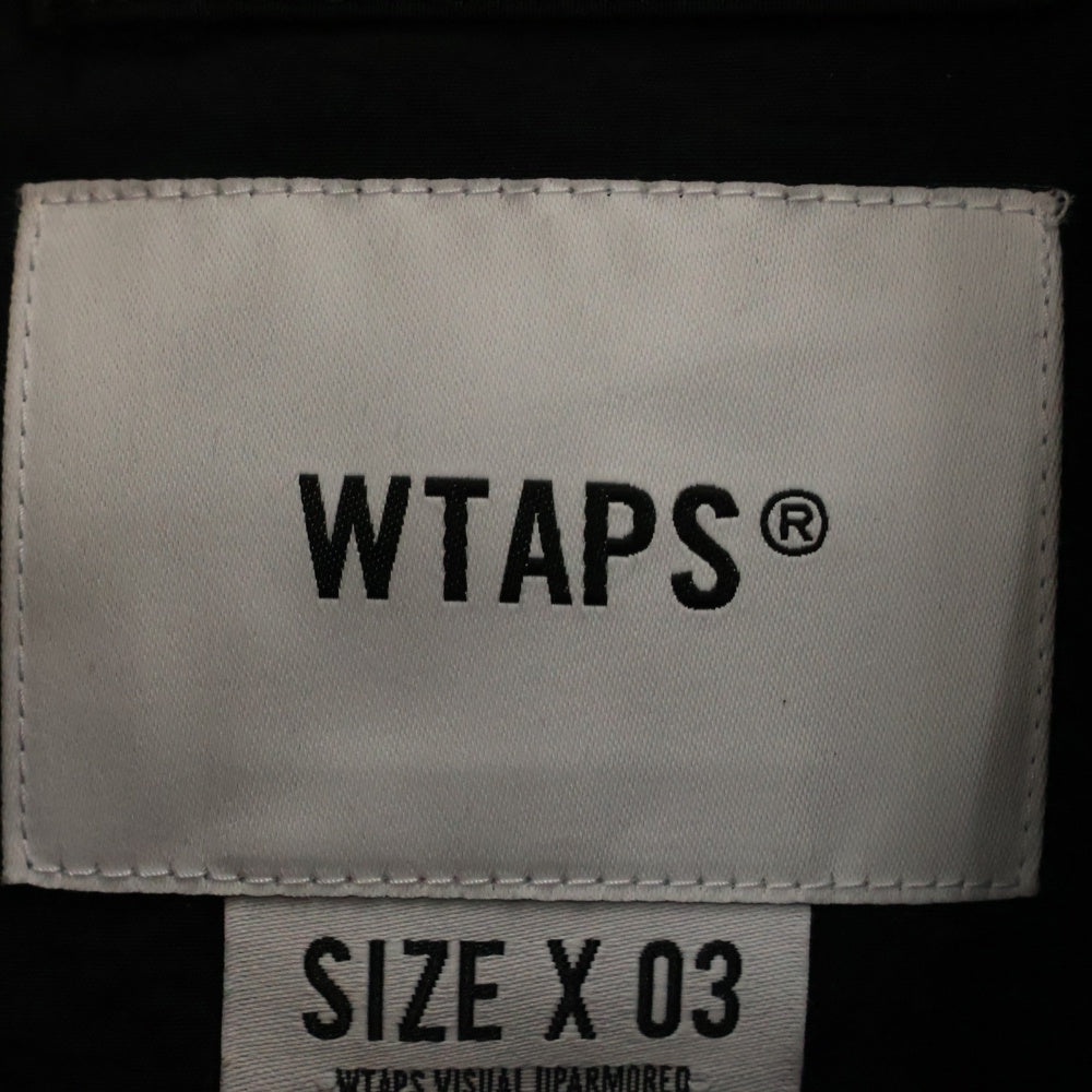 WTAPS(ダブルタップス) 24SS TRACK JACKET NYLON TUSSAH PERTEX.SIGN トラックジャケット ナイロンタッサー パーテックス サイン ブラック 241CWDT-JKM01