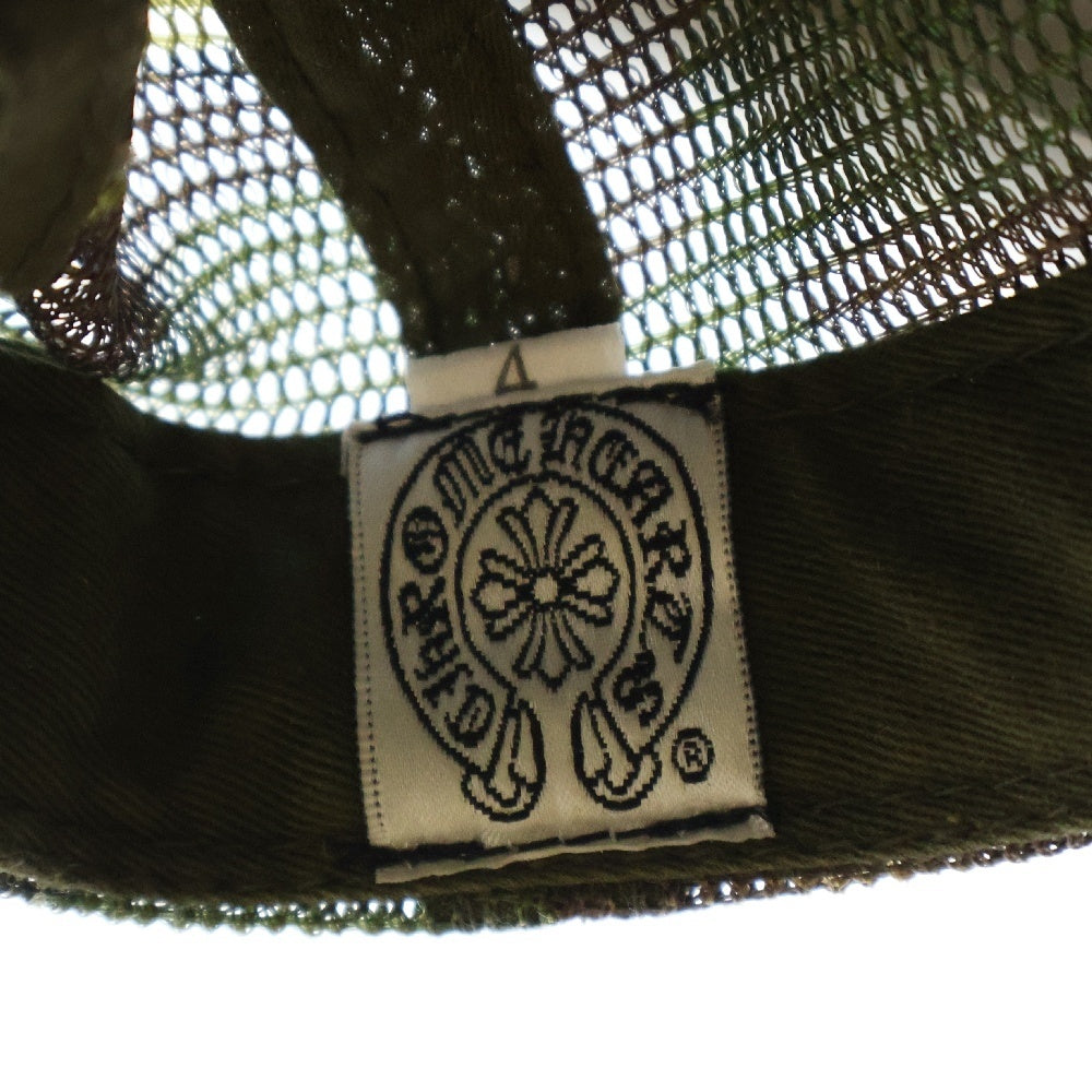CHROME HEARTS(クロムハーツ) OLD FUCK TRUCKER CAP CAMO オールド FUCKパッチ クロスボール付 メッシュ トラッカーキャップ 帽子 カモフラ 迷彩 カーキ