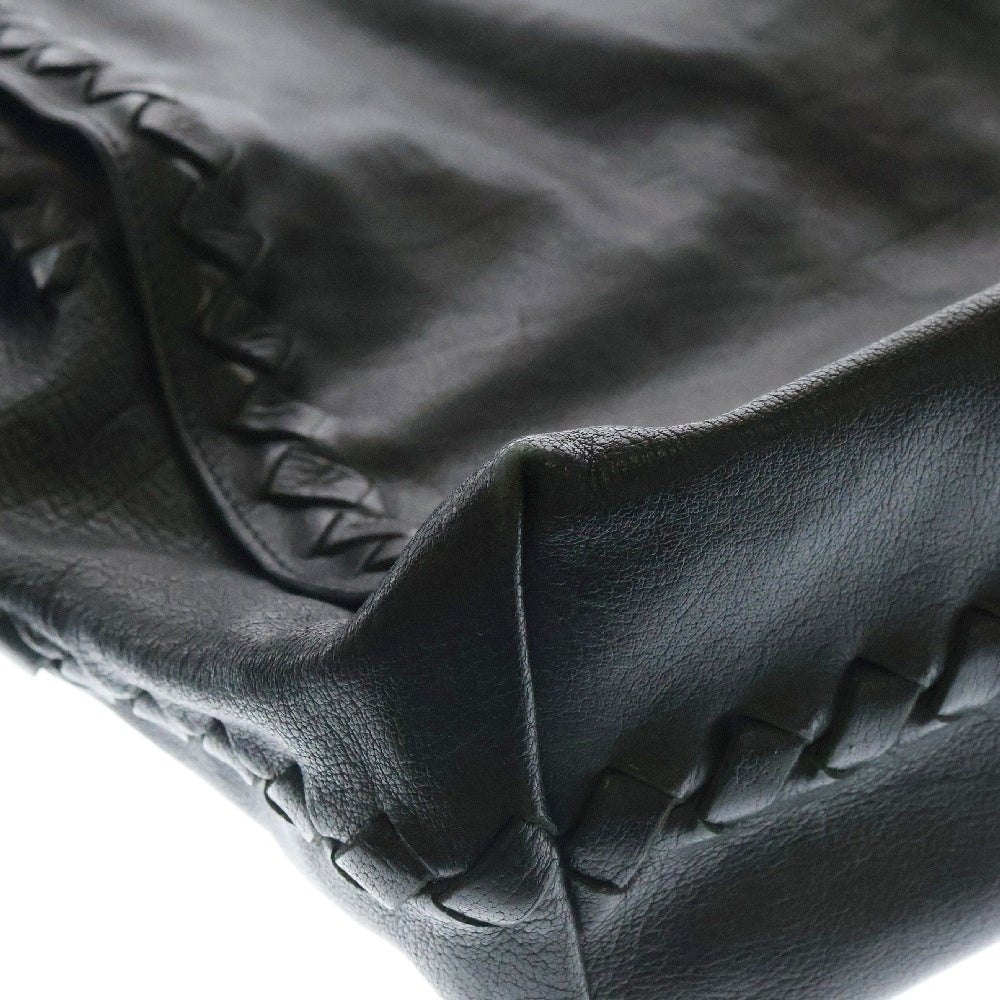 BOTTEGA VENETA(ボッテガヴェネタ) イントレチャート レザー メッセンジャーバッグ ショルダーバッグ ブラック