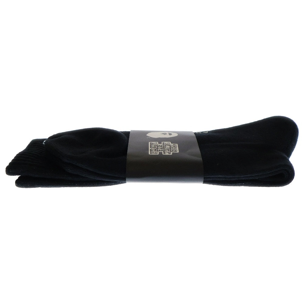 A BATHING APE(アベイシングエイプ) ×Black Eye Patch ブラック アイ パッチ ソックス 靴下 ブラック 1K23184904