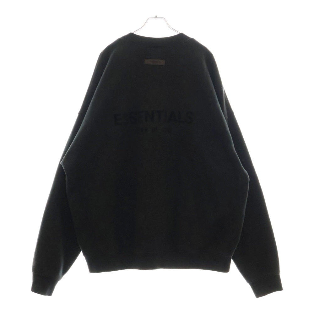 FEAR OF GOD ESSENTIALS(フィアオブゴッド エッセンシャルズ) フェルトロゴ クルーネック スウェット トレーナー ブラック