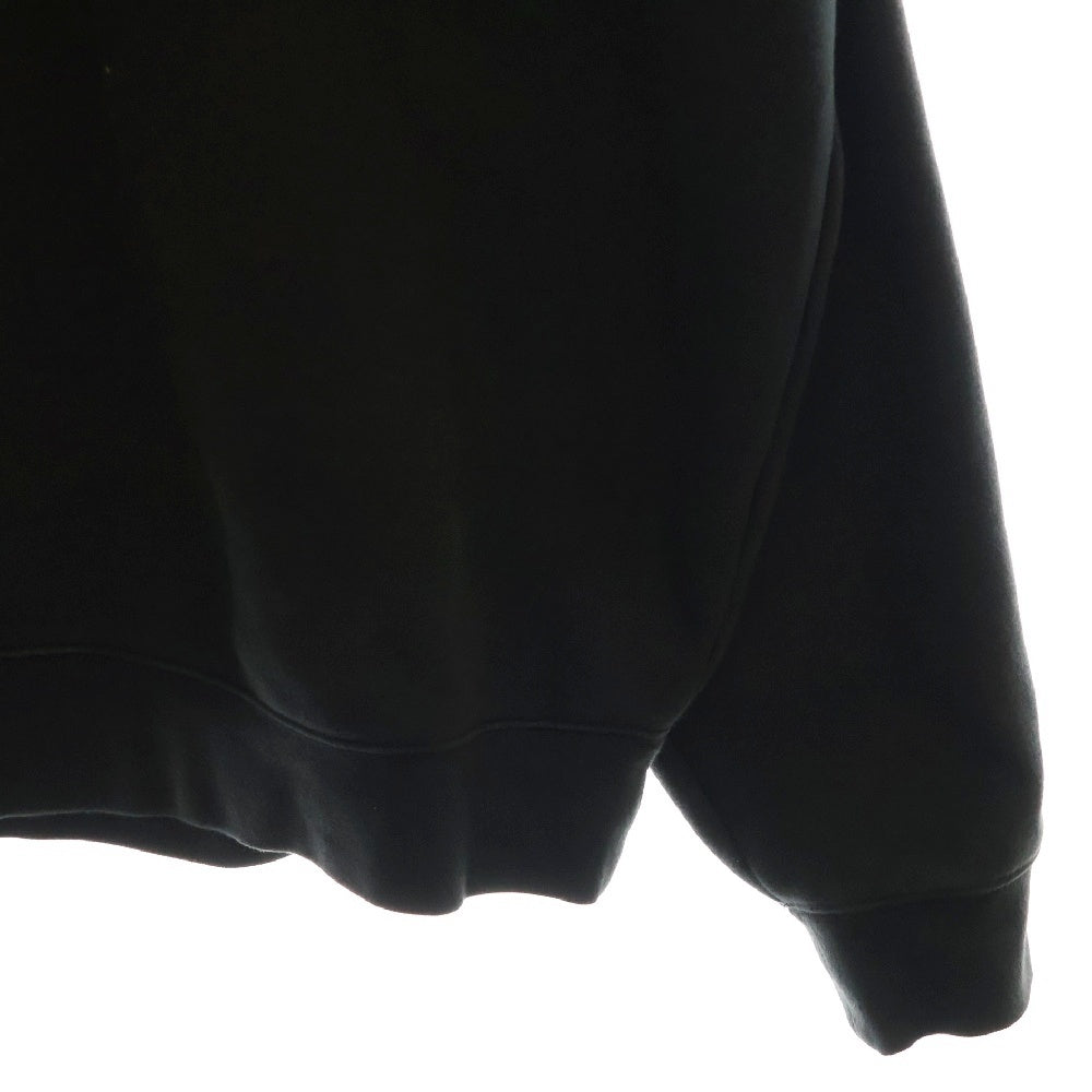 FEAR OF GOD ESSENTIALS(フィアオブゴッド エッセンシャルズ) フェルトロゴ クルーネック スウェット トレーナー ブラック