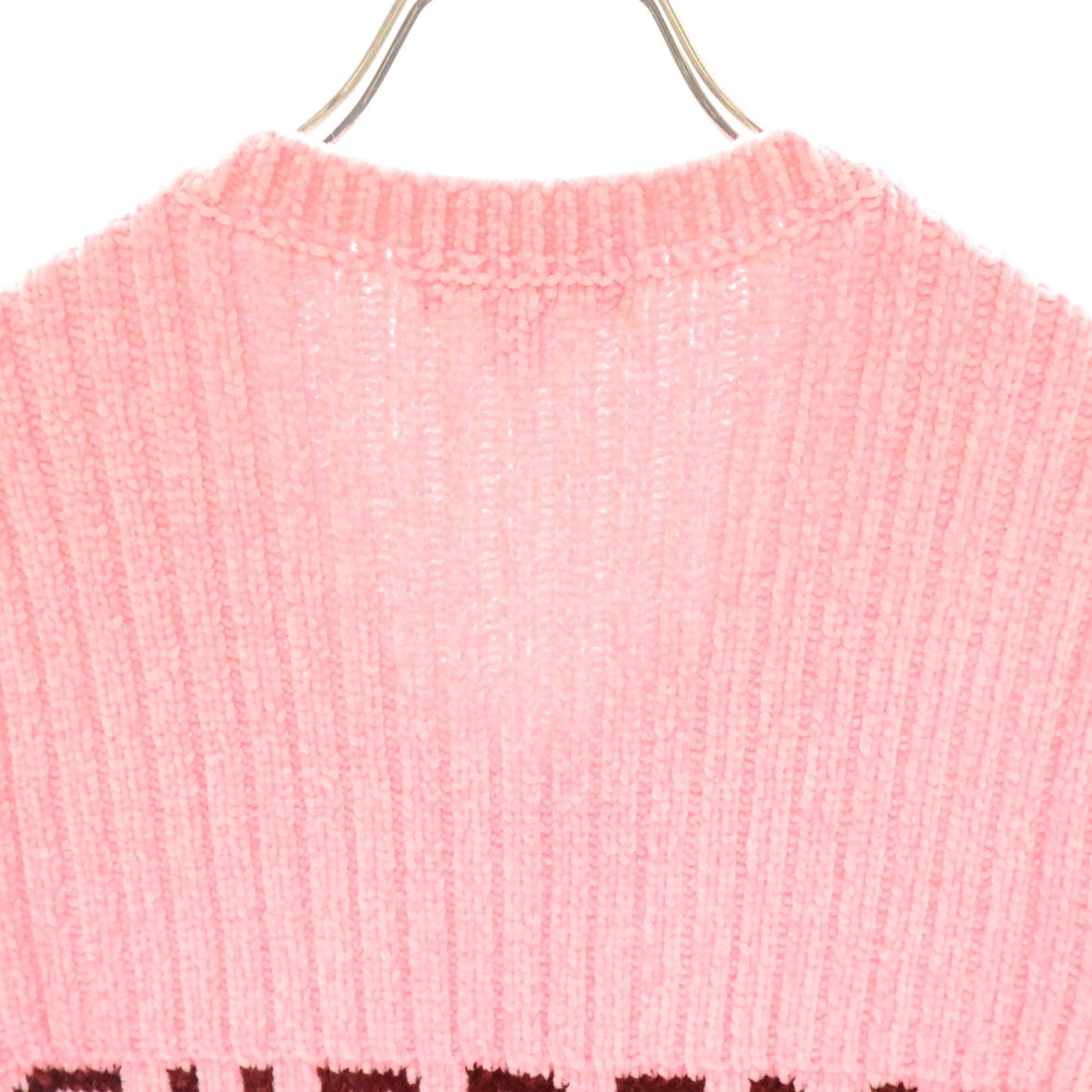 SUPREME(シュプリーム) 24AW Chenille Sweater Vest シェニール ニット セーター ベスト ピンク