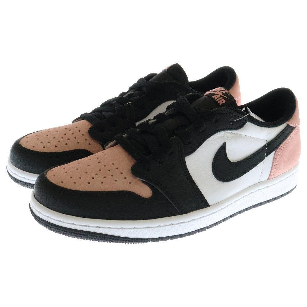 NIKE(ナイキ) AIR JORDAN 1 LOW OG BLEACHED CORAL エアジョーダン ブリーチドコーラル ローカットスニーカー ブラック/ピンク/ホワイト US9/26cm CZ0790-061