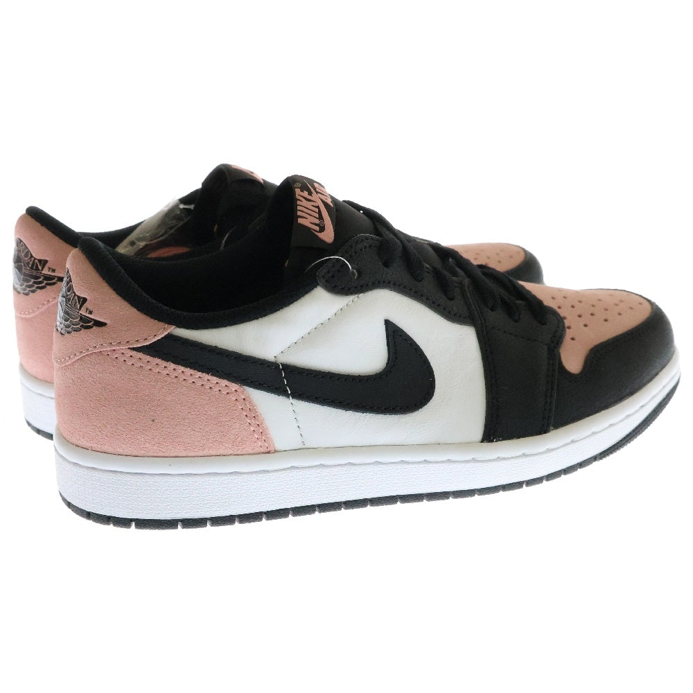 NIKE(ナイキ) AIR JORDAN 1 LOW OG BLEACHED CORAL エアジョーダン ブリーチドコーラル ローカットスニーカー ブラック/ピンク/ホワイト US9/26cm CZ0790-061