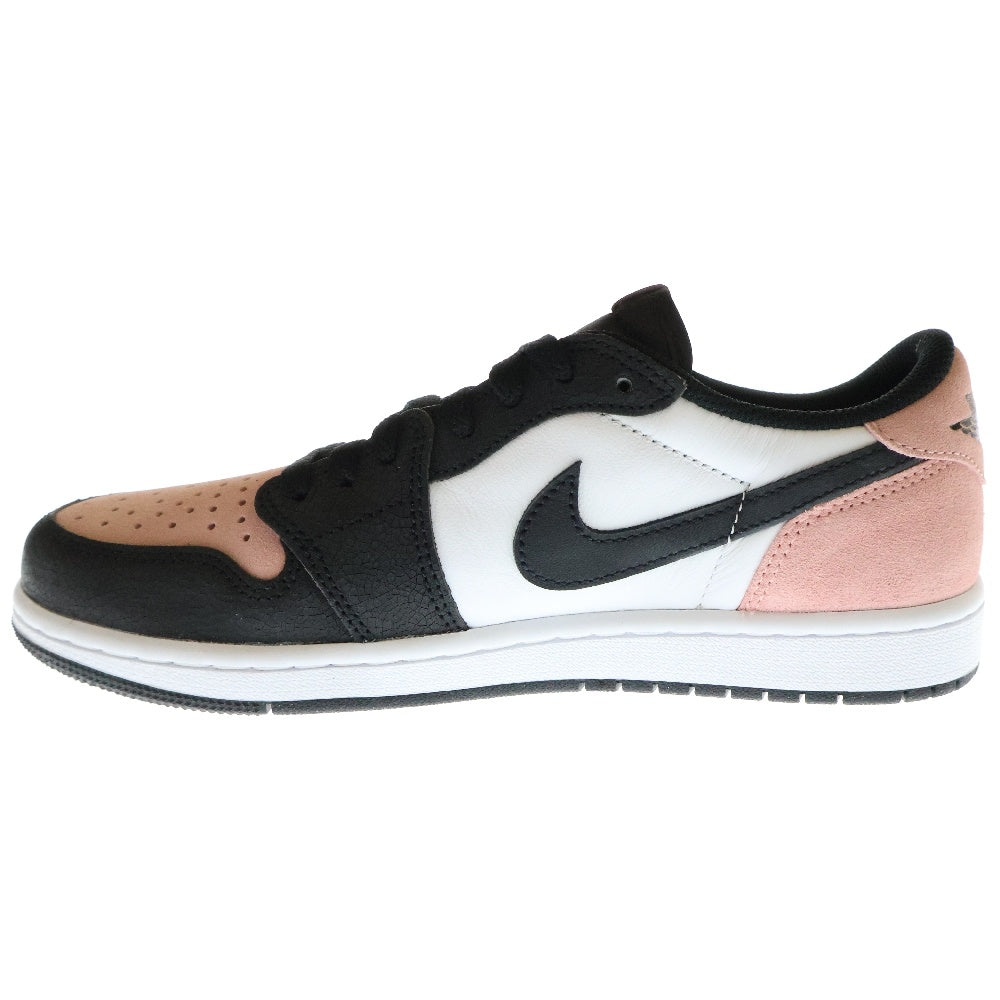 NIKE(ナイキ) AIR JORDAN 1 LOW OG BLEACHED CORAL エアジョーダン ブリーチドコーラル ローカットスニーカー ブラック/ピンク/ホワイト US9/26cm CZ0790-061