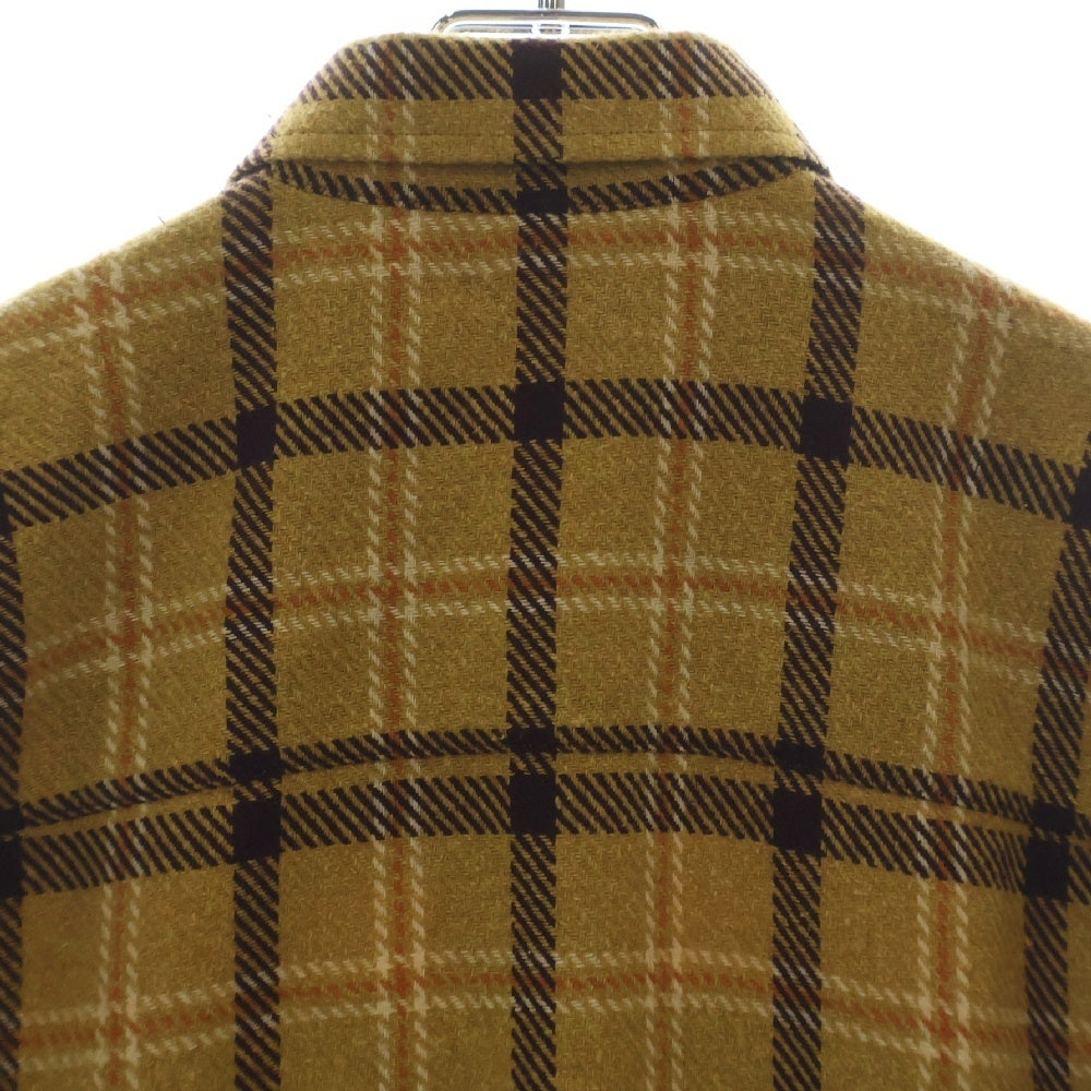 DRIES VAN NOTEN(ドリスヴァンノッテン) 24AW チェック総柄 フランネル ロングスリーブ 長袖シャツ ブラウン 242-020719-9292-202
