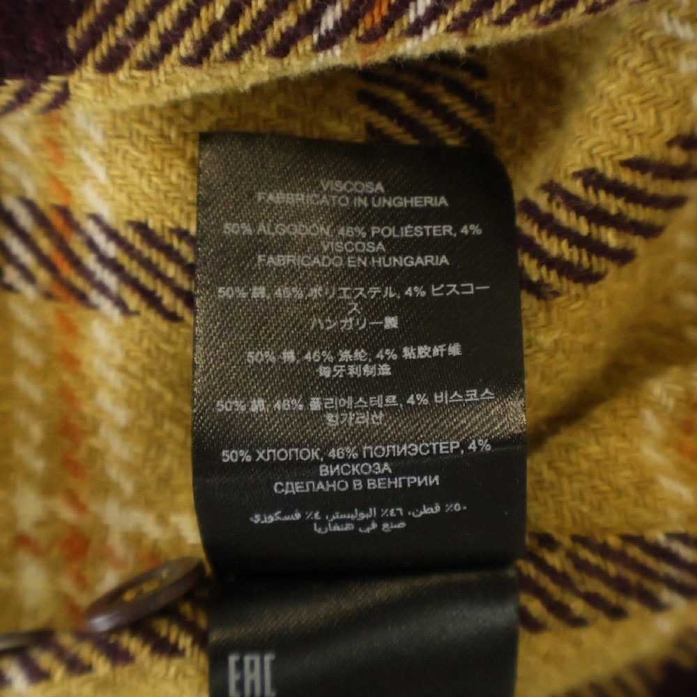 DRIES VAN NOTEN(ドリスヴァンノッテン) 24AW チェック総柄 フランネル ロングスリーブ 長袖シャツ ブラウン 242-020719-9292-202
