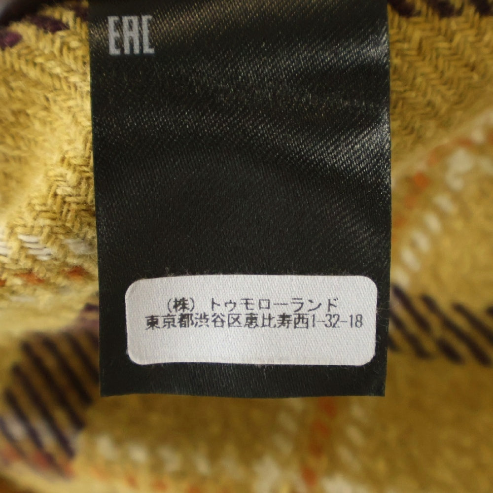 DRIES VAN NOTEN(ドリスヴァンノッテン) 24AW チェック総柄 フランネル ロングスリーブ 長袖シャツ ブラウン 242-020719-9292-202