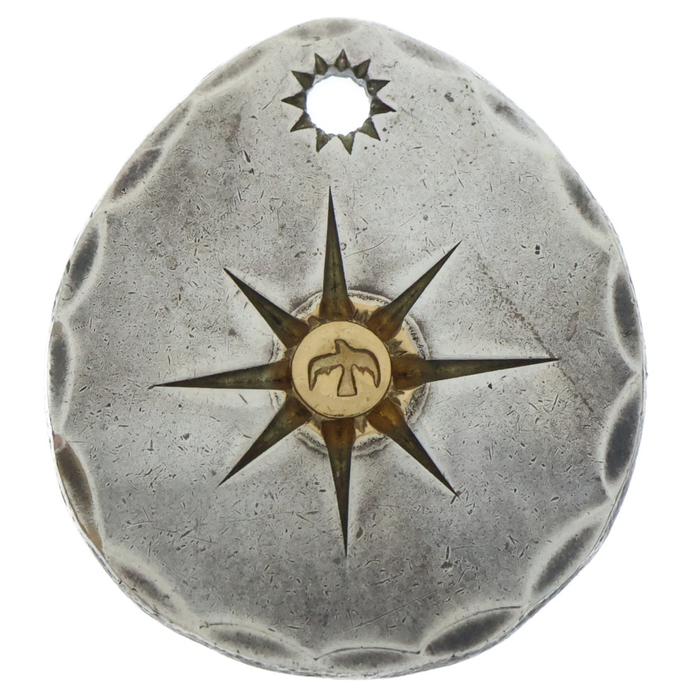 goro's(ゴローズ) たたきメタル中 ペンダントトップ シルバー/ゴールド