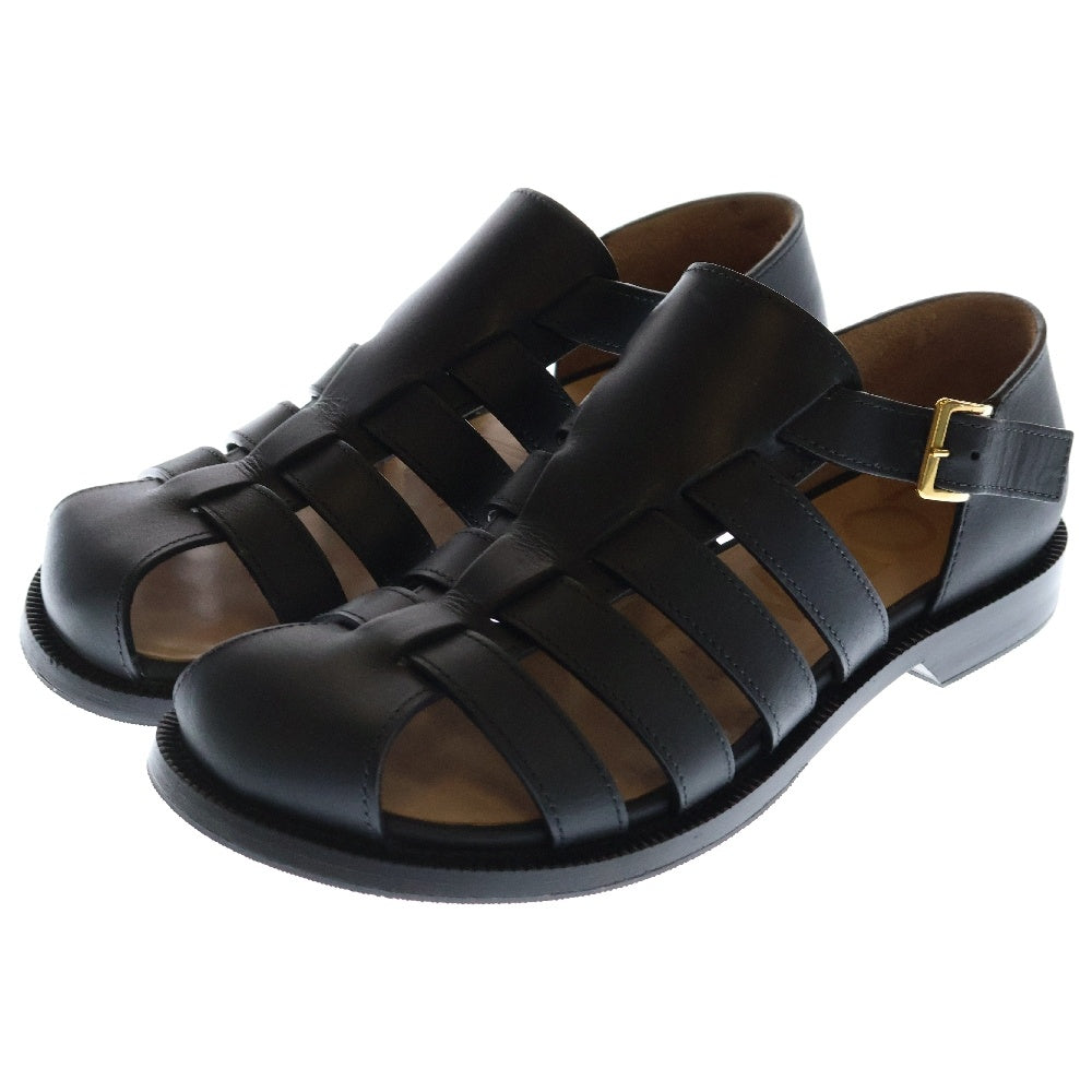 LOEWE(ロエベ) CAMPO SANDAL レザー カンポ グルカサンダル ブラック L814465X77