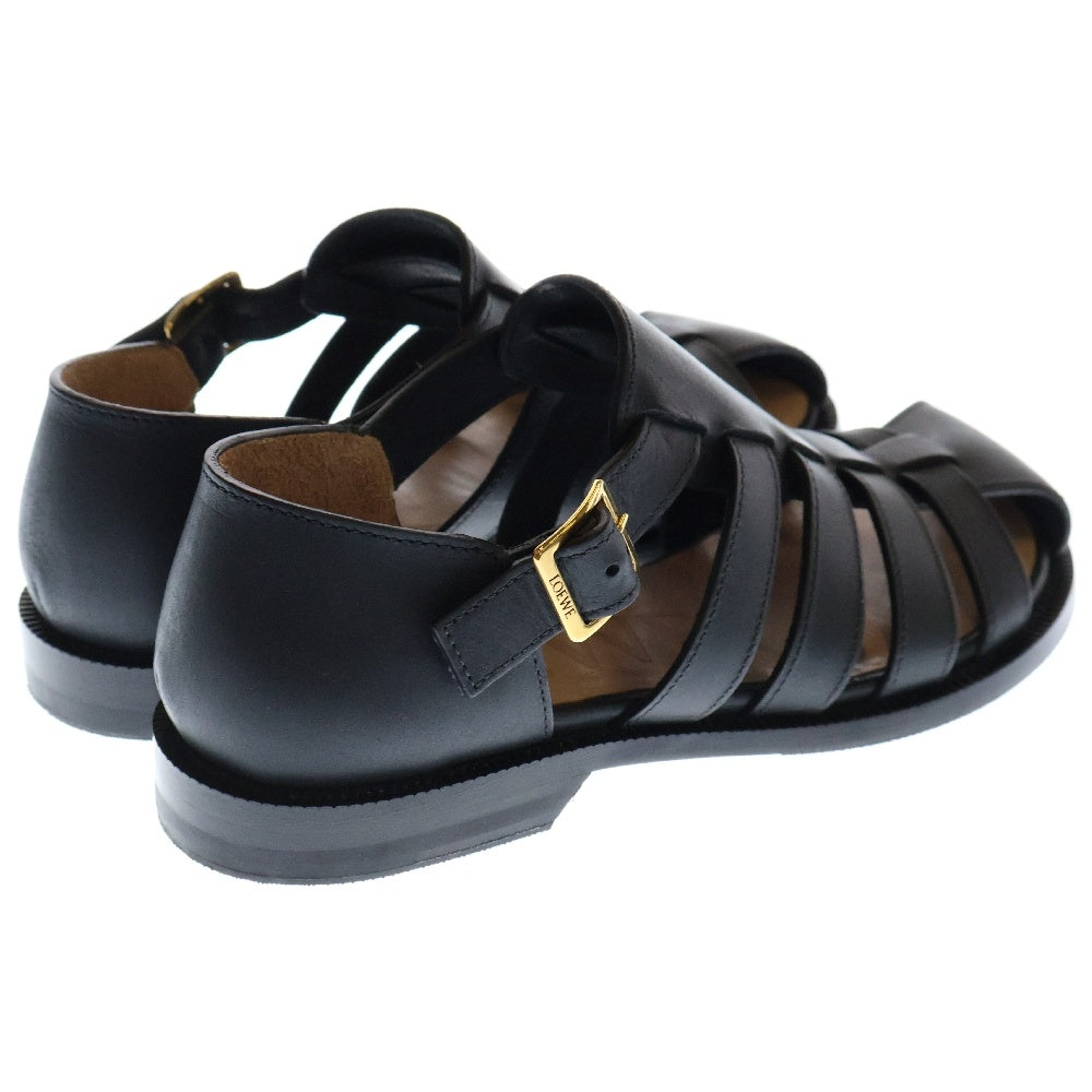 LOEWE(ロエベ) CAMPO SANDAL レザー カンポ グルカサンダル ブラック L814465X77