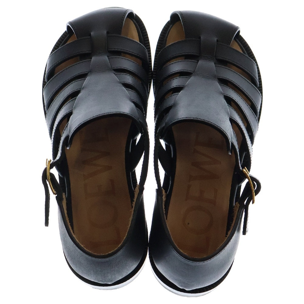 LOEWE(ロエベ) CAMPO SANDAL レザー カンポ グルカサンダル ブラック L814465X77