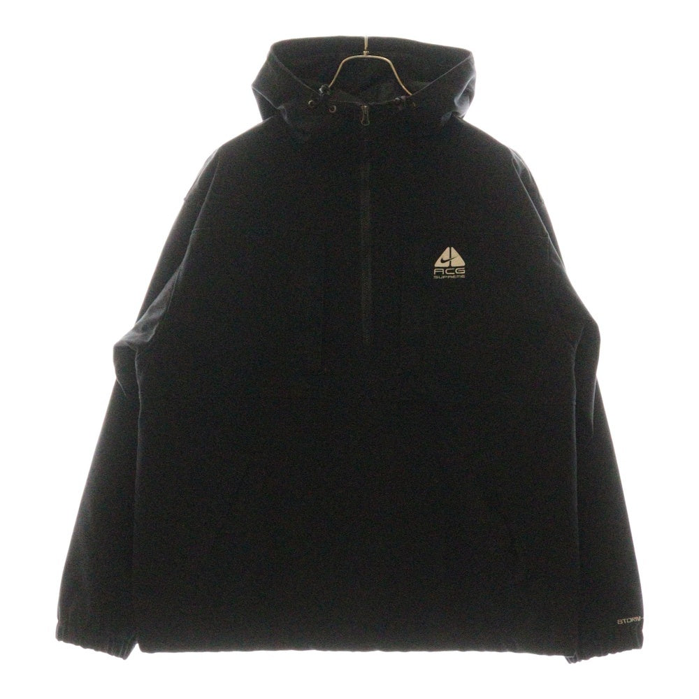 SUPREME(シュプリーム) 22AW ×NIKE ACG Denim Pullover ナイキエーシージー デニムプルオーバー アノラックジャケット ブラック