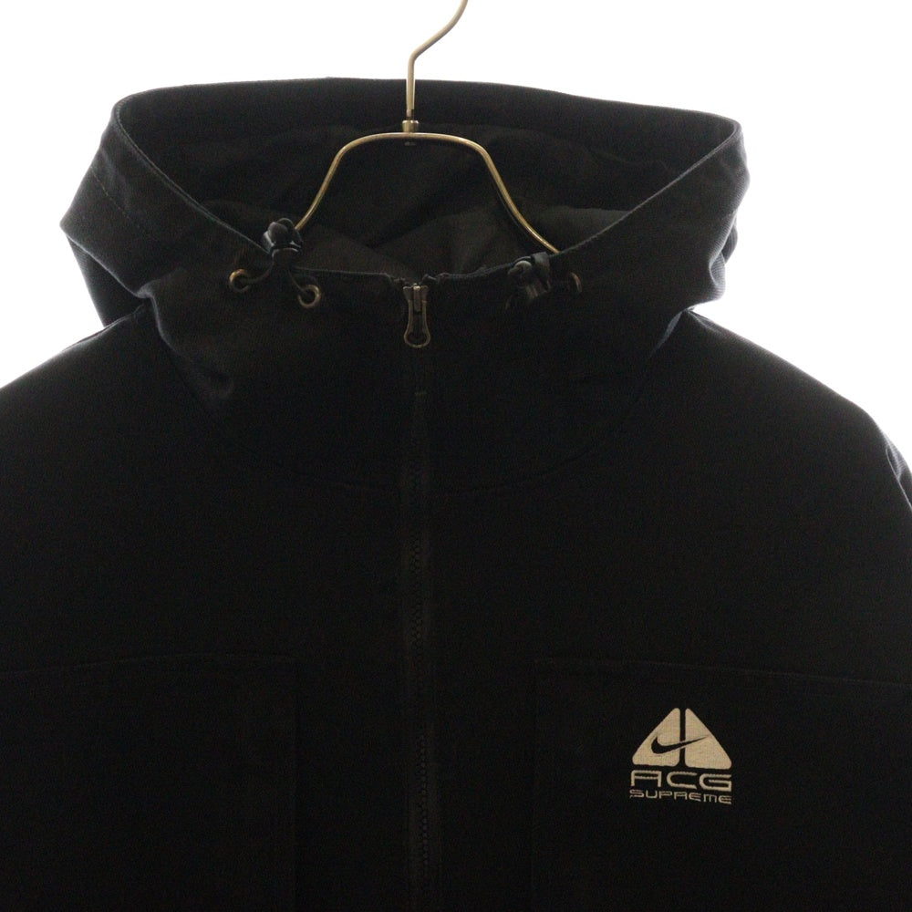 SUPREME(シュプリーム) 22AW ×NIKE ACG Denim Pullover ナイキエーシージー デニムプルオーバー アノラックジャケット ブラック