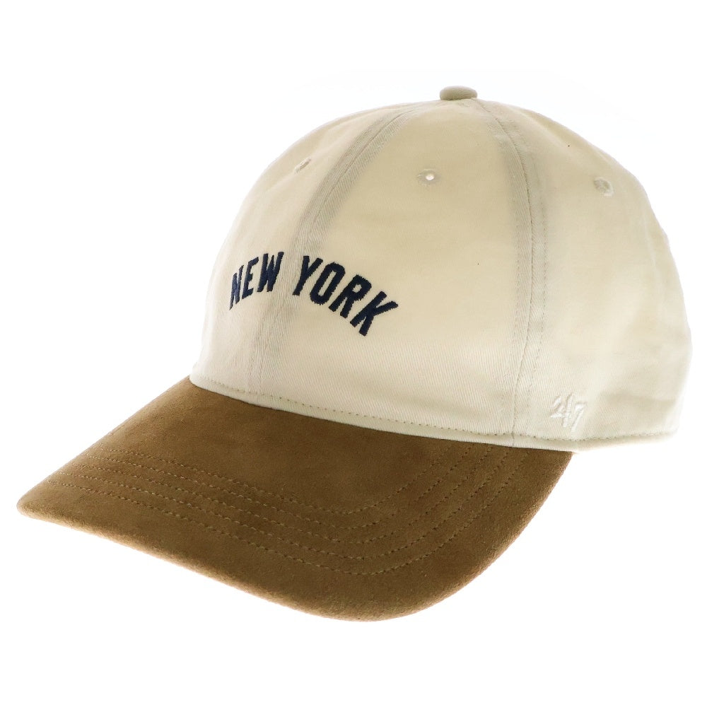 KITH(キス) 47 Suede Brim Cap スエード キャップ 帽子 ホワイト/ブラウン