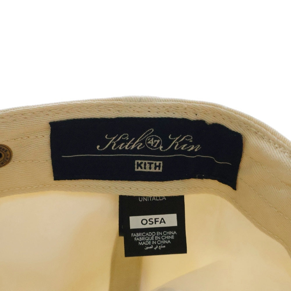 KITH(キス) 47 Suede Brim Cap スエード キャップ 帽子 ホワイト/ブラウン