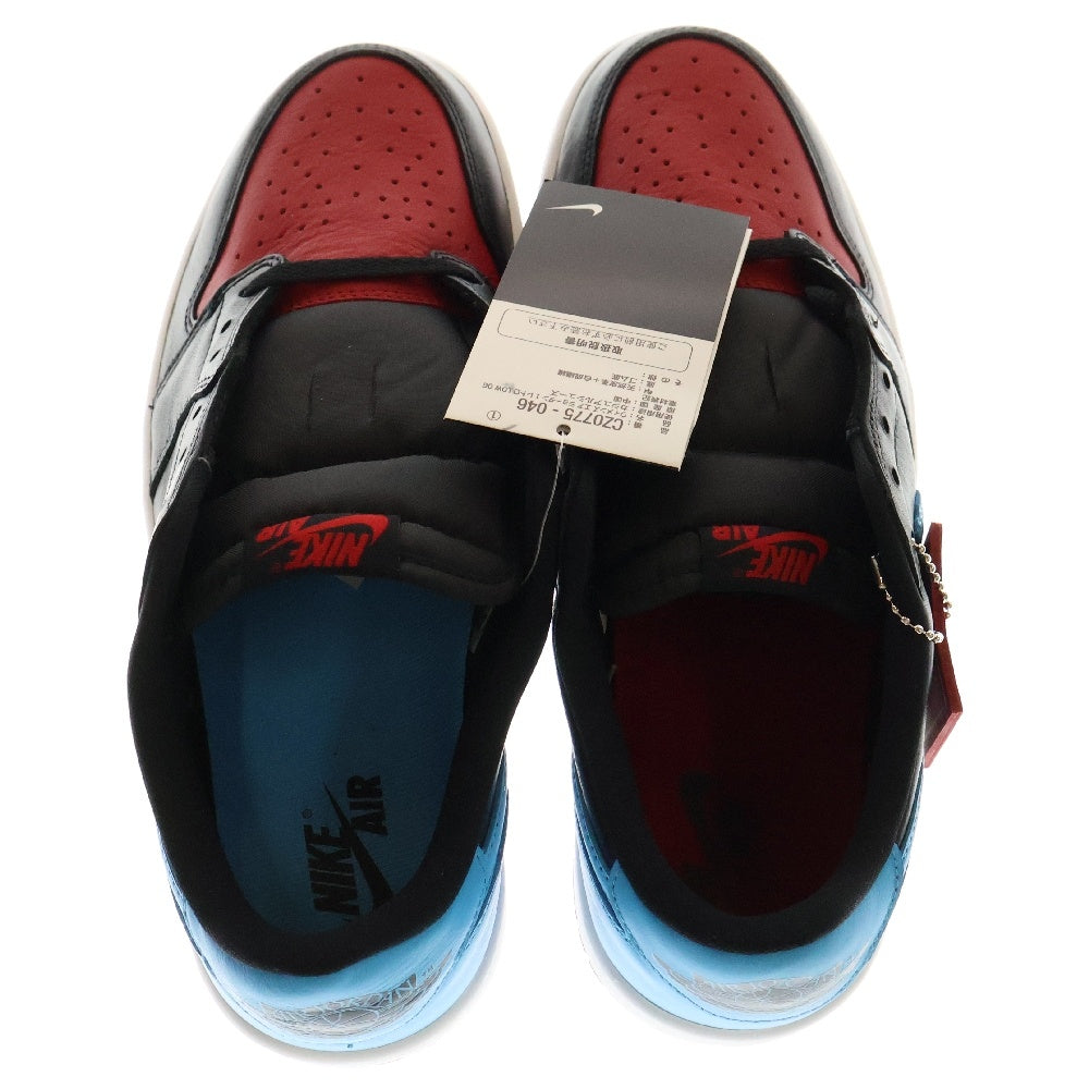 NIKE(ナイキ) WMNS AIR JORDAN 1 RETRO LOW OG UNC TO CHICAGO ウィメンズ エアジョーダン 1 ローカットスニーカー ブルー/ブラック/レッド US11/28cm CZ0775-046