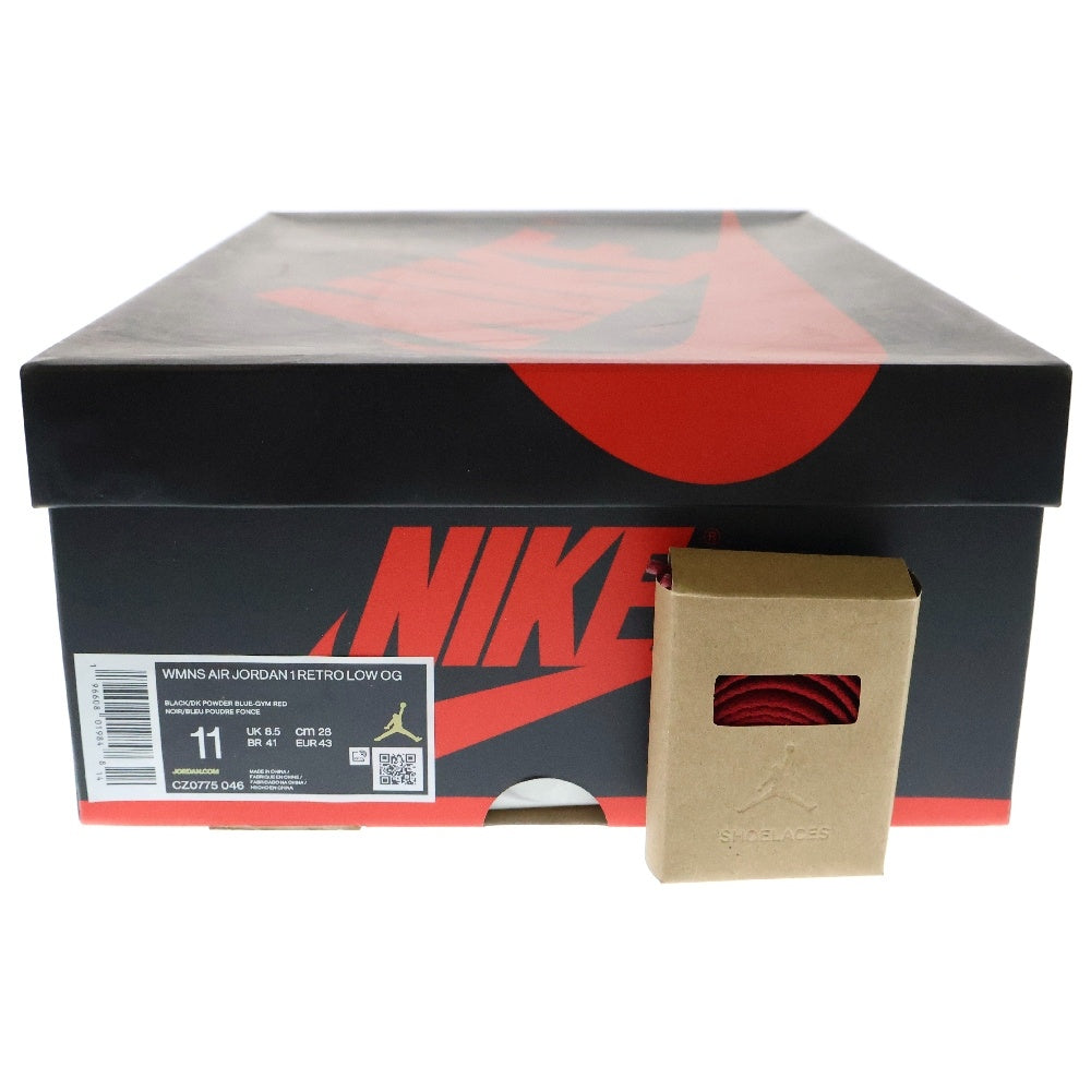 NIKE(ナイキ) WMNS AIR JORDAN 1 RETRO LOW OG UNC TO CHICAGO ウィメンズ エアジョーダン 1 ローカットスニーカー ブルー/ブラック/レッド US11/28cm CZ0775-046