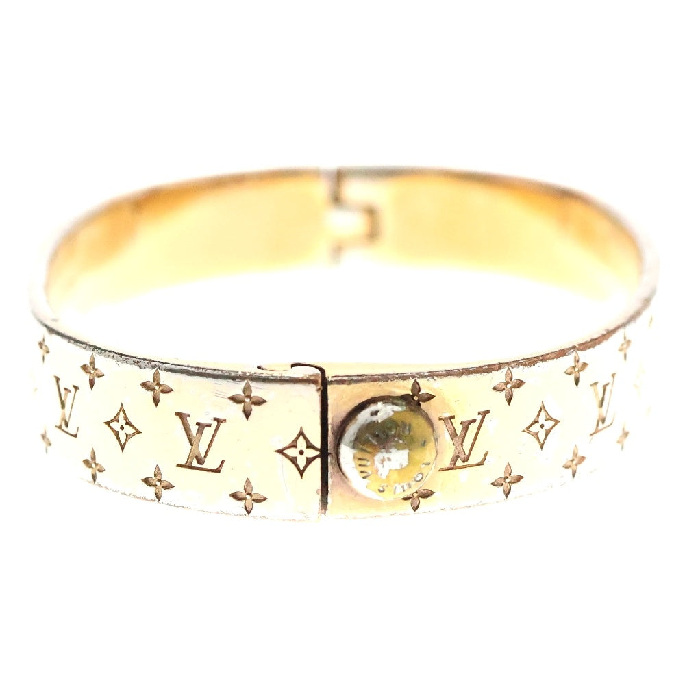LOUIS VUITTON(ルイヴィトン) モノグラム カフナノグラム ブレスレット バングル ゴールド M00253 LE0139