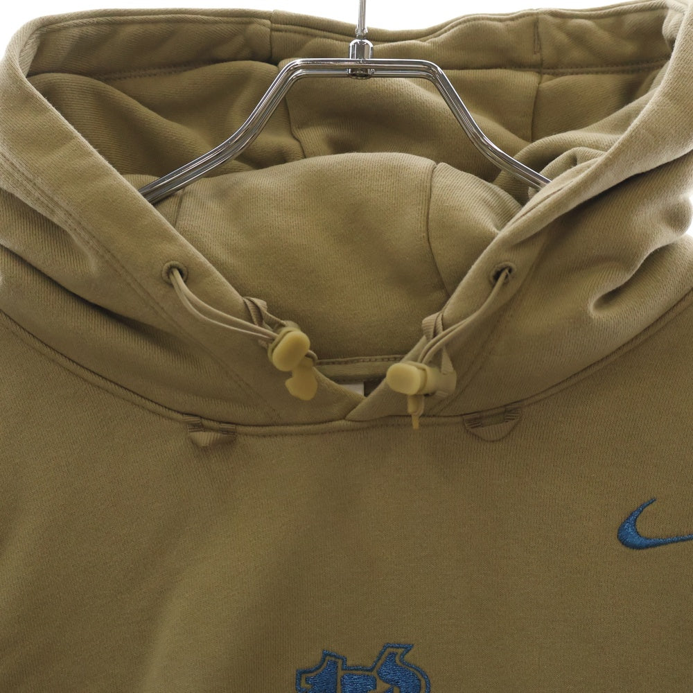 NIKE(ナイキ) ×OFF-WHITE AS M NRG FLC HOODIE オフホワイト ロゴ刺繍 スウェット プルオーバー パーカー ベージュ DN1760-247
