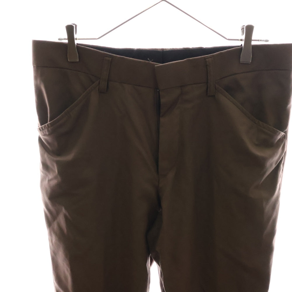 kolor(カラー) 23SS ウールセンタープレススラックスパンツ ブラウン 23SCM-P22109