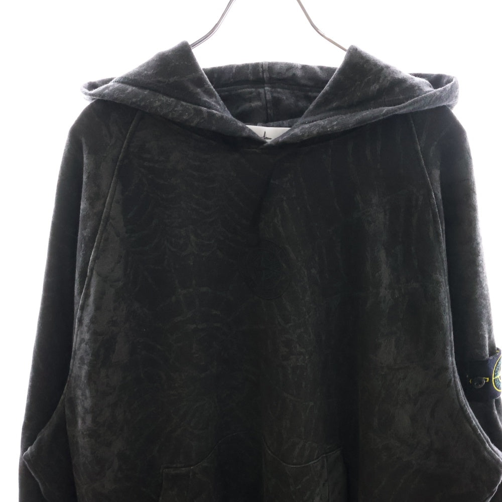 SUPREME(シュプリーム) 23AW ×STONEISLAND Hooded Sweatshirt ストーンアイランド スパイダー スウェットプルオーバーパーカー グレー 7925601S7
