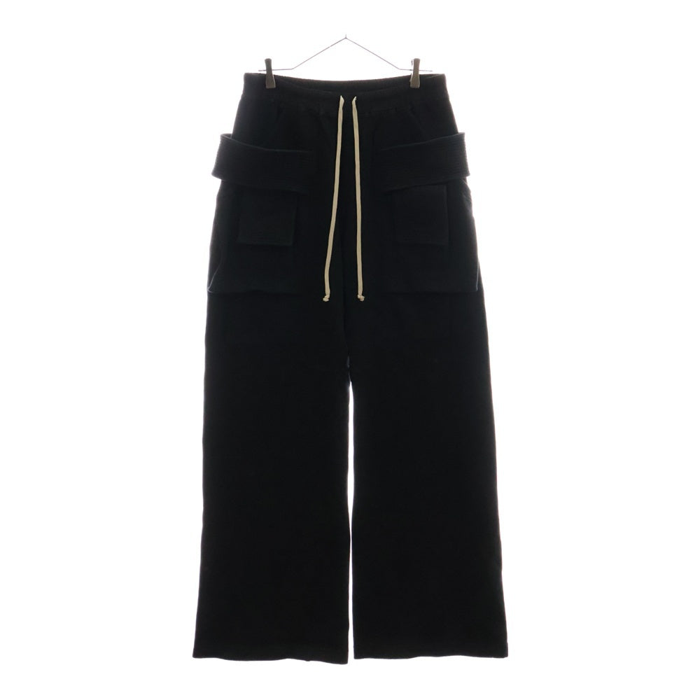 DRKSHDW(ダークシャドウ) CREATCH CARGO DRAWSTRING クリーチカーゴ ワイド ドローストリング パンツ ブラック DU02C5394-F