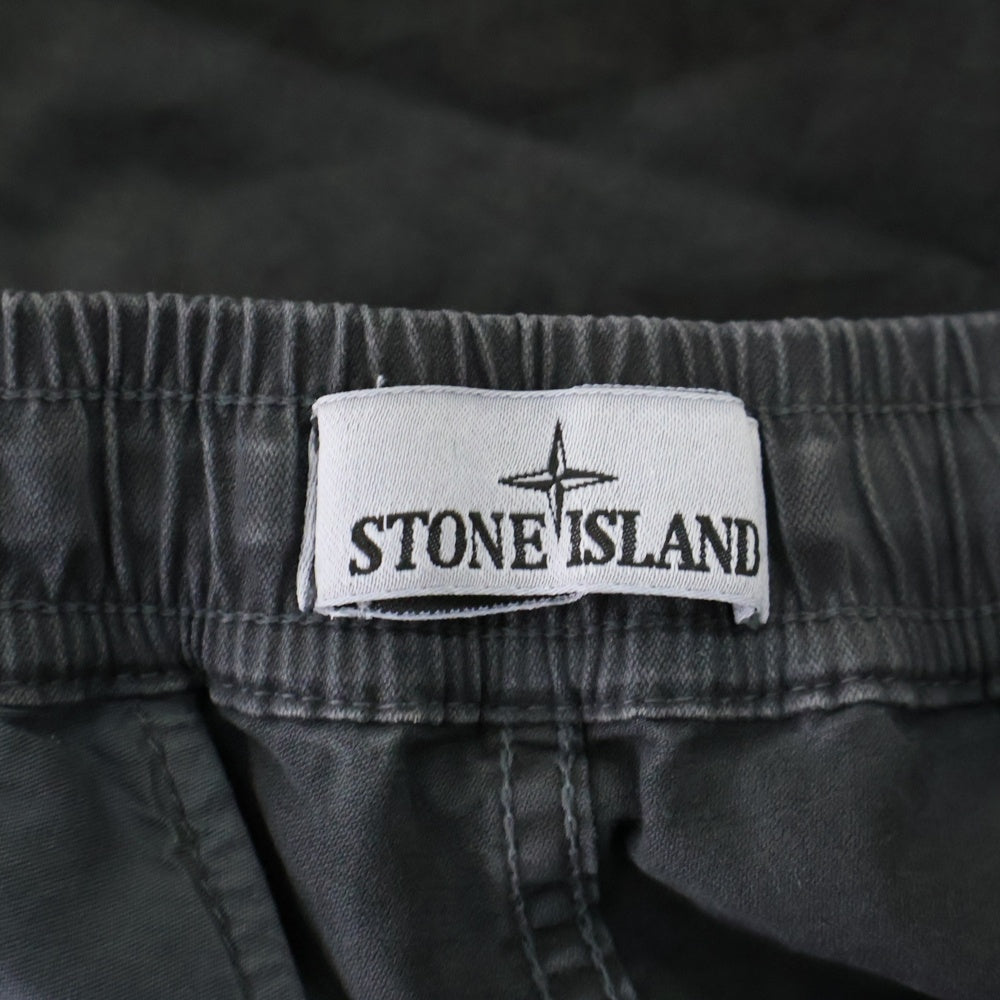 STONE ISLAND(ストーンアイランド) ガーメントダイ テーパード カーゴパンツ グレー 8115313L1