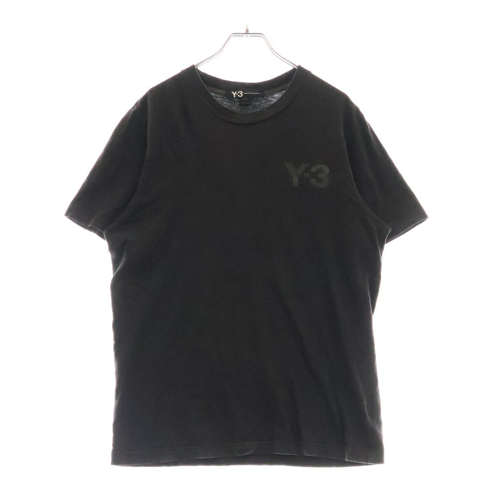 Y-3(ワイスリー) ロゴプリント クルーネック半袖Tシャツ ブラック B28223