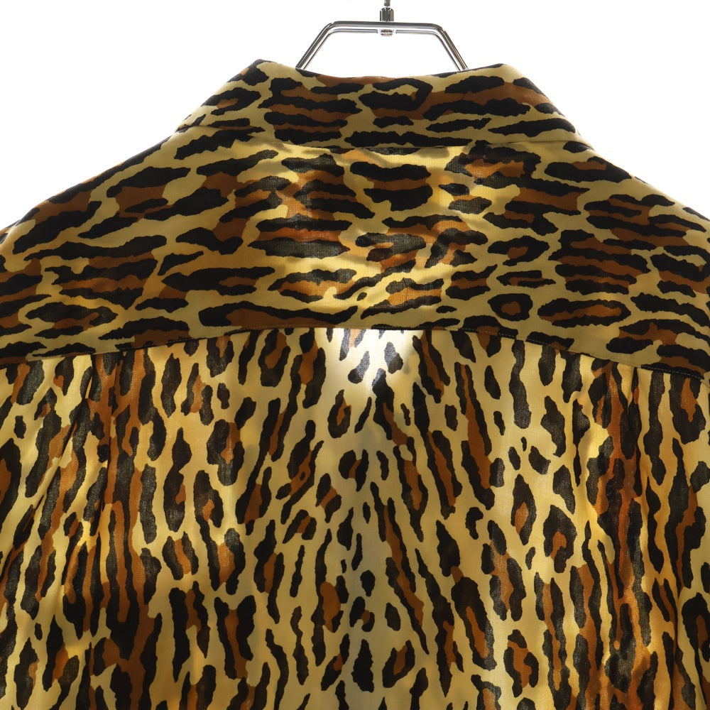 WACKO MARIA(ワコマリア) LEOPARD HAWAIIAN SHIRT オープンカラー レオパード レーヨン ハワイアン アロハ 半袖シャツ イエロー/ブラウン