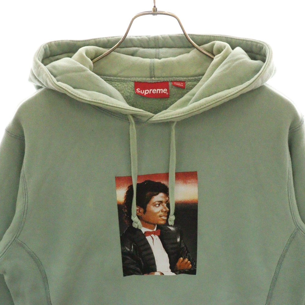SUPREME(シュプリーム) 17SS Michael Jackson Hooded Sweatshirt マイケルジャクソン フーデッド スウェット シャツ プルオーバー パーカー グリーン