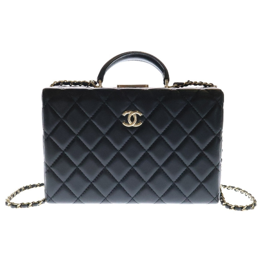 CHANEL(シャネル) ココマーク マトラッセ ラムスキン チェーン ショルダー レザー ハンドバッグ ブラック AS5167 ランダムシリアル レディース