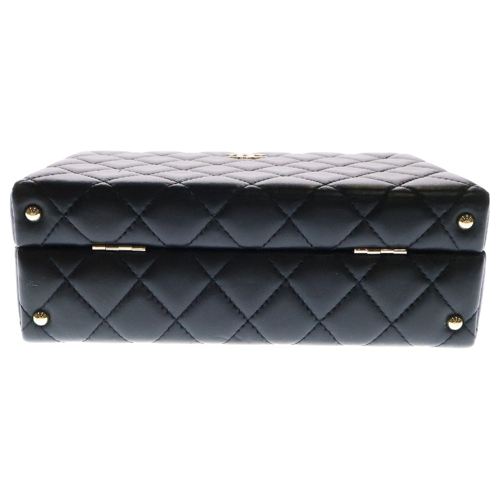 CHANEL(シャネル) ココマーク マトラッセ ラムスキン チェーン ショルダー レザー ハンドバッグ ブラック AS5167 ランダムシリアル レディース