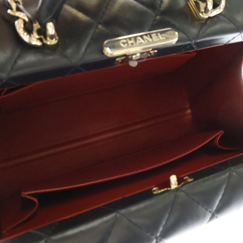 CHANEL(シャネル) ココマーク マトラッセ ラムスキン チェーン ショルダー レザー ハンドバッグ ブラック AS5167 ランダムシリアル レディース