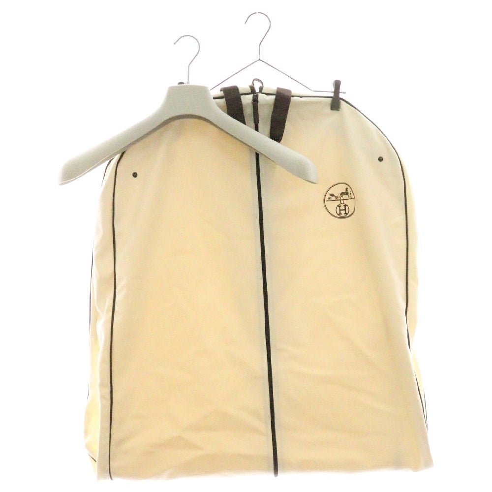 HERMES(エルメス) 23AW ジップアップ レザー ムートン ダッフルコート ブラック