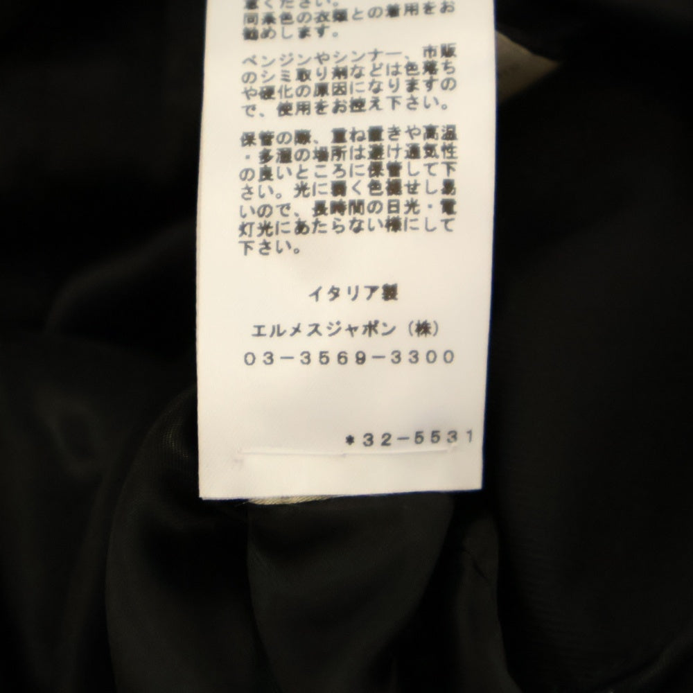 HERMES(エルメス) セリエボタン ジップアップ ファイアーマン ジャケット ブラック