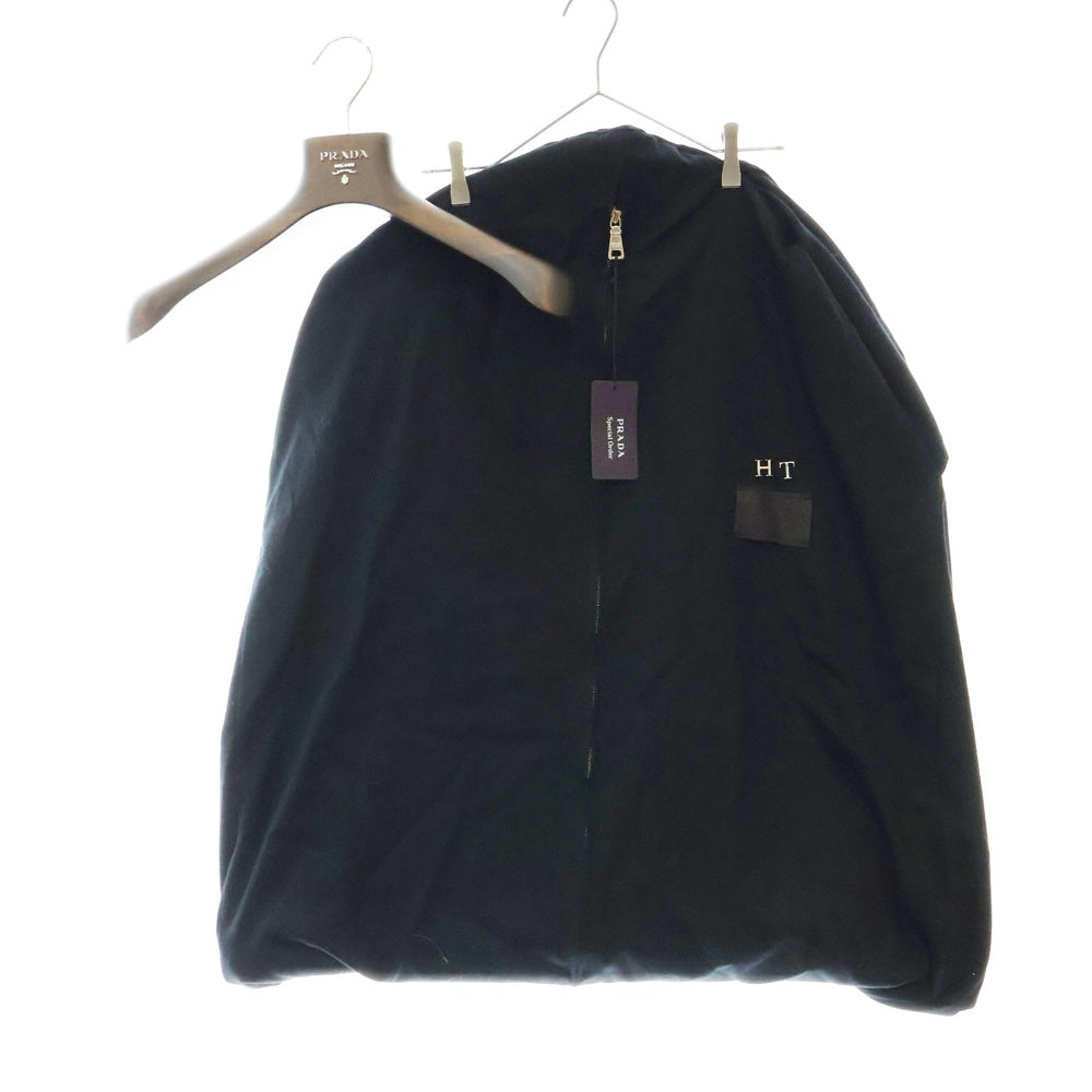 PRADA(プラダ) 23AW ヌバック レザー チェスターコート ブラック UPS613 S232 1V97